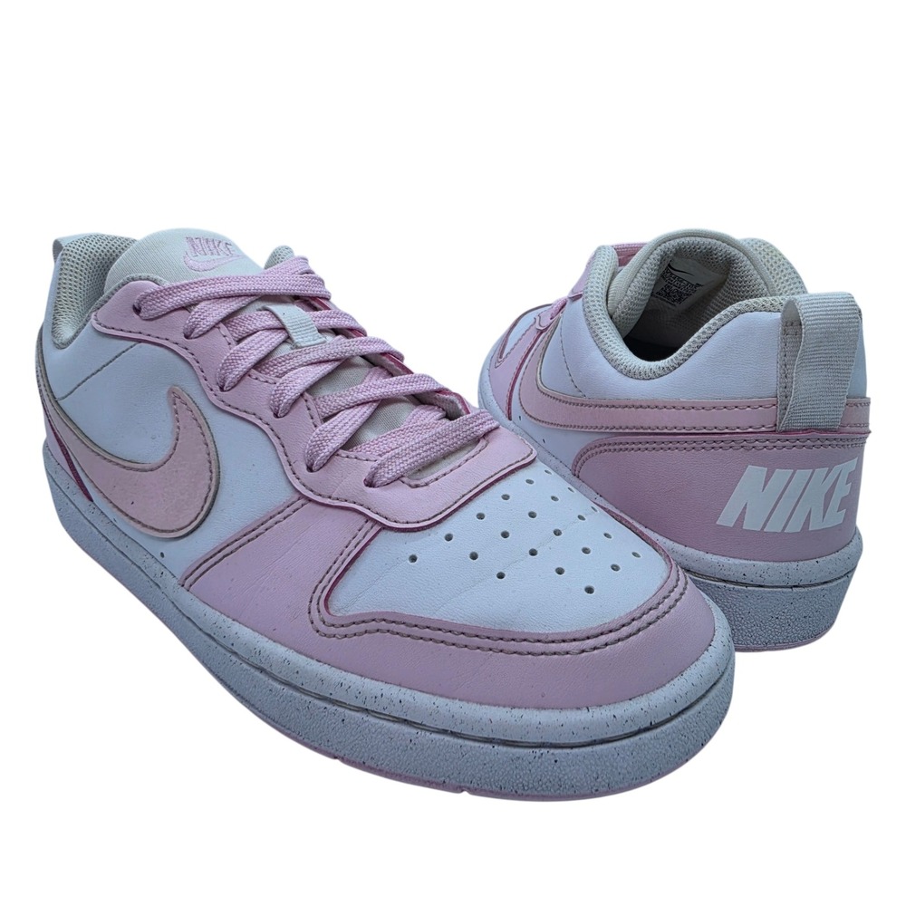 Nike Court Borough Low Recraft White Pink Foam Kids Sneakers DV5456-105 Size 5Y